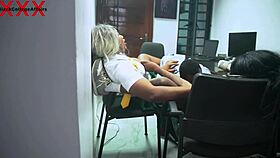 Students, show head teacher how to take two cocks in pussy bent over doggystyle hardcore?