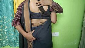 horny indian housewife teases hubby with tight pussy foreplay fun