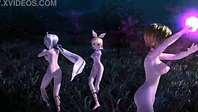 kagamine rin, meiko & haku big tits nude mod goddess vibes 🔥🍑