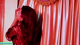 Indian hot model bends over for rough anal fucking with fan in homemade Hindi heat