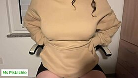 sexy asian student sneaks in some naughty SOLO play during online class 😈