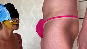 Mature woman masters deep oral with full swallow finish