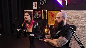 qween and iron biker share hottest sensual casting moments in sheer red part nine