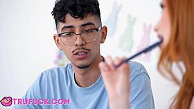 scarlet sucks diego then rides to creamy finish