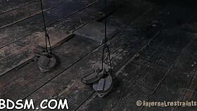 Dude this angel's bound tight in bondage competition fucked rough in her crazy tight pussy!