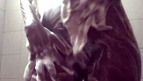 Steamy Soapy Shower Masturbation Reveals Tight Wet Pussy