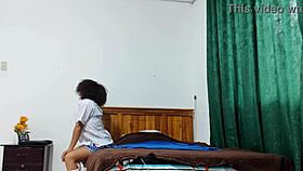 Busty Mature Latina Flashes Huge Natural Tits In Student Uniform JOI Assplay