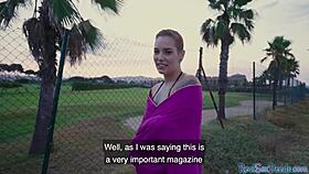 Tattooed Latina Pulled for Public BJ then Wild Outdoor Ride