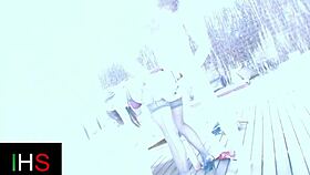 Hey beautiful poolside fuck rocks anal to cumshot finish