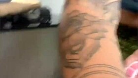 Wifey films cooking but flashes swollen pussy for thrills!