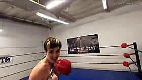 pro fighter bares tits dominates you in fierce pov battle
