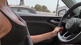 i picked up athletic brunette stranger for car fuck instead of tinder date