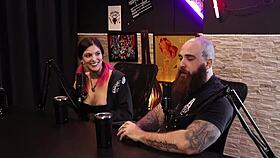 qween and iron biker share hottest sensual casting moments in sheer red part nine