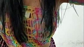 she spreads wide, slides pink DILDO deep into her dripping WET PUSSY, shaking with pleasure