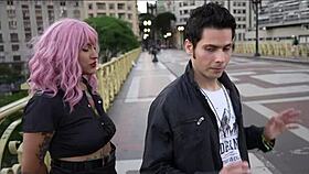 Policewoman handcuffed and fucked hard by street criminal