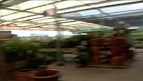 Brunette Flashes Pierced Nipples in Risky Public Nudity