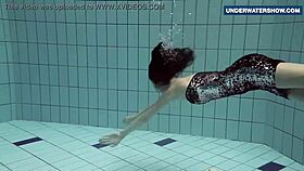 flashing my bright tits underwater got everyone so horny around here