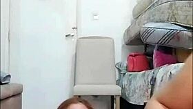 Married Redhead Video Call Double Pussy Creampie