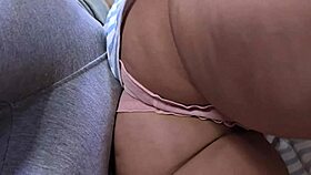 Stranger gropes and cums inside panties on crowded subway uncensored