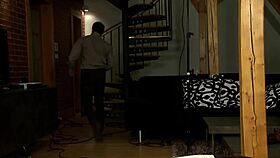 a stunning blonde bombshell gets passionately fucked in bed