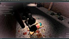 tricking boyfriend with huge black cock in alley, he fucks me rough filling tits with thick cum