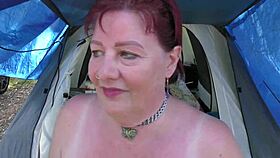 Trashy Kiwi Milf's Blatant Public Pussy Display Holiday Park