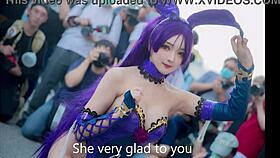 Xuxu cosplay jerk off challenge cums hard part two