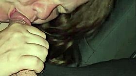 Wife spits deep on throbbing cock moans wildly!