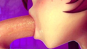 vicineko delivers intense BLOWJOB to hu tao in erotic encounter