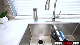 Wife cheats on husband with young poolboy.