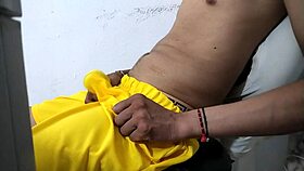 Hot Latino unleashes massive cock in kinky homemade heat