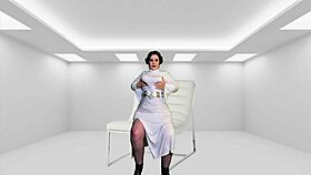 cosplay princess leia milf takes intense creampie in sith fantasy