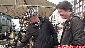 her stockinged dutch pussy gets pounded so deep and hard