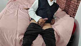 my busty milf caught me stroking and made me slide into her wet pussy