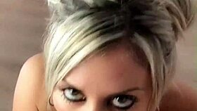 hot blonde craves DEEPTHROATING huge cock in blowjob frenzy