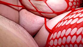 lady in red chats dirty during intimate playtime