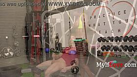 curvy ebony naomi foxx workouts turn steamy