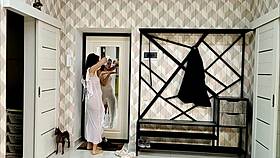 Angie Elif pounds her chubby pussy in hot solo masturbation frenzy