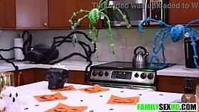 Halloween Group Orgy with Toys and Hardcore Action