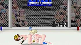PRINCESS RING 2 MIMI VS RENA LESBIAN WRESTLING CLASH!