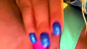 russian slut fingers pussy wildly on cam till she explodes!