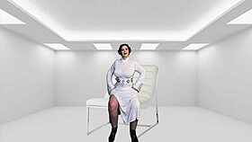 cosplay princess leia milf takes intense creampie in sith fantasy