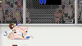 PRINCESS RING 2 MIMI VS RENA LESBIAN WRESTLING CLASH!