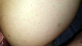 plump japanese amateur bends for raw anal creampie POV