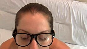 i'm naked teasing till you explode on my nerdy glasses
