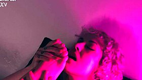 two sexy queens lick feet, hairy armpits and wet pussies together 😘👅🦵