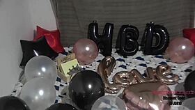 boyfriend's birthday vibrator gift leads to wild creampie pounding session
