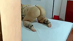 Chubby Latina Milf Big Ass Teases In Thong Bent Over
