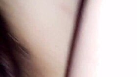 plump japanese amateur bends for raw anal creampie POV