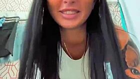 russian slut fingers pussy wildly on cam till she explodes!